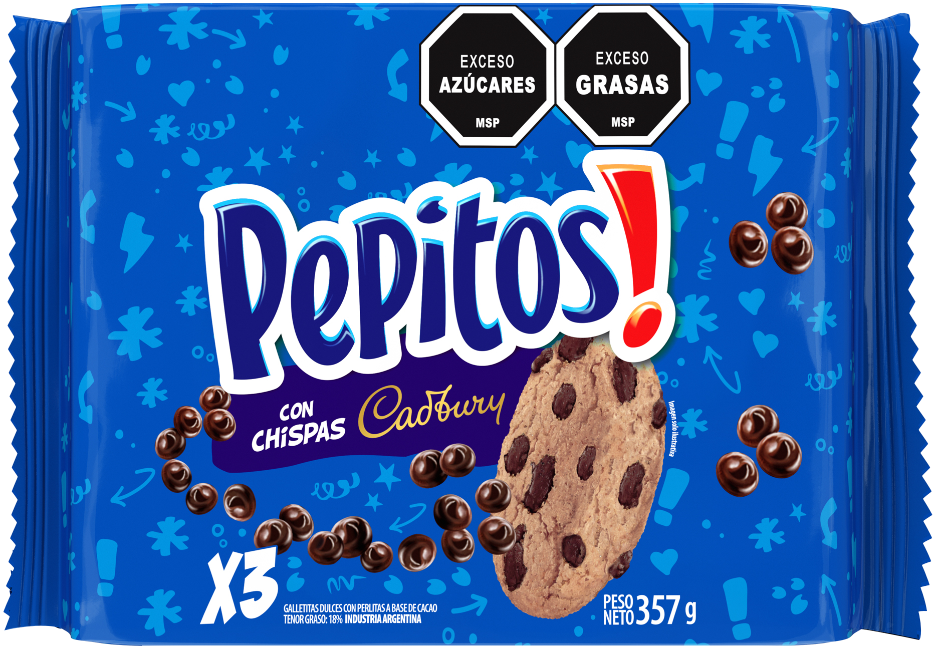 Pepitos Tripack 357 Grs - Nerilan Uruguay